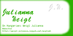 julianna weigl business card